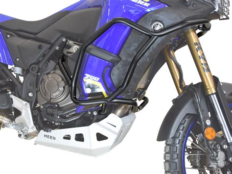Motocykl z zamontowaną osłoną silnika (pługiem)