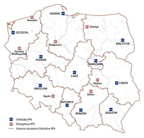 Mapa oddziałów Interhandler w Polsce