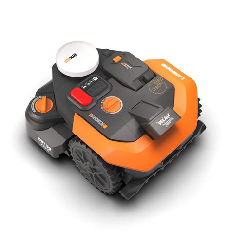 Robot koszący Worx Landroid Vision Cloud 4WD z widocznymi kamerami stereo
