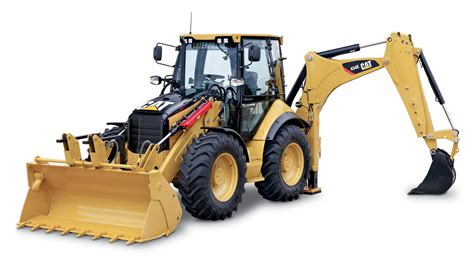 The Cat 434E backhoe loader in action, showing its robust design