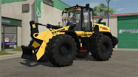 zdjęcie ładowacza kołowego New Holland W190D w scenerii leśnej Farming Simulator 19