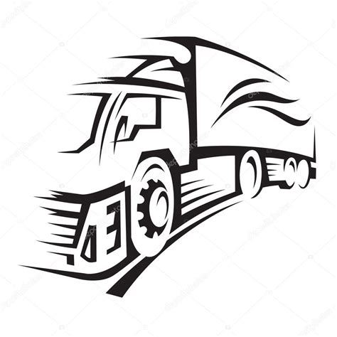 Ilustracja ciężarówki ciągnącej dwie naczepy (tzw. Road Train) oraz standardowego zestawu ciągnika z jedną naczepą