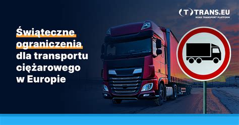 Infografika przedstawiająca dni świąteczne i ograniczenia ruchu ciężarowego w Europie Środkowej