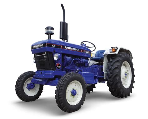 Thematic photo of a Farmtrac Escort 550/550DT tractor working on a field.
