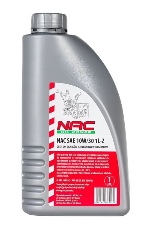 butelka oleju do odśnieżarek NAC SAE 10W