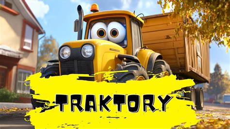 przykłady miniatur filmów YouTube o traktorach z wyraźnym tekstem i obrazem