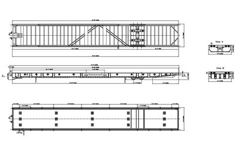 Technical drawing of MAFI MT30R industrial trailer with dimensions