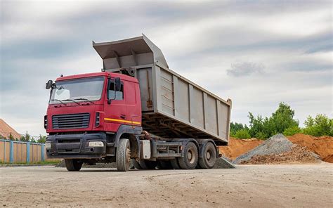 Thematic photo of a tipper truck working on a construction site in Skierniewice area