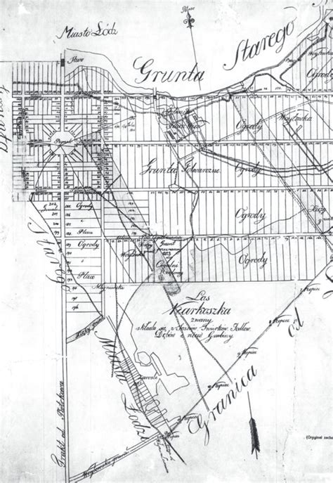 mapa układu ulic Chicago z zaznaczeniem przebiegu rzeki i Wacker Drive
