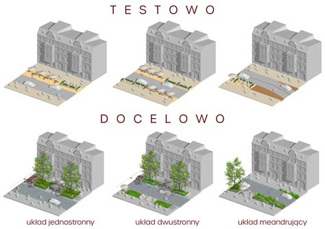 schemat przekroju poprzecznego ulicy pokazujący trzy poziomy Wacker Drive