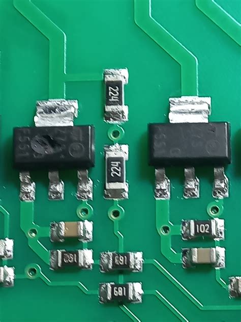 Złożona płytka PCB z elementami SMD