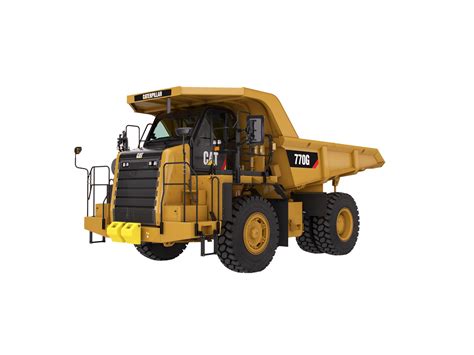 Wozidło sztywnoramowe Cat 772G w akcji, z widocznym ładunkiem