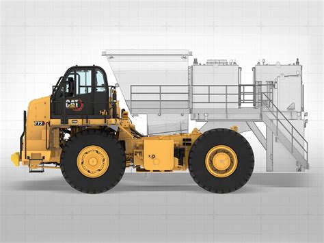 Schemat punktów serwisowych wozidła Cat 772G