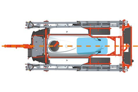 Schematic diagram of Kuhn Lexis tank design with low center of gravity