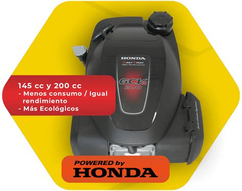 Infographic showing the Honda GCVx engine's features like ACS and SCT