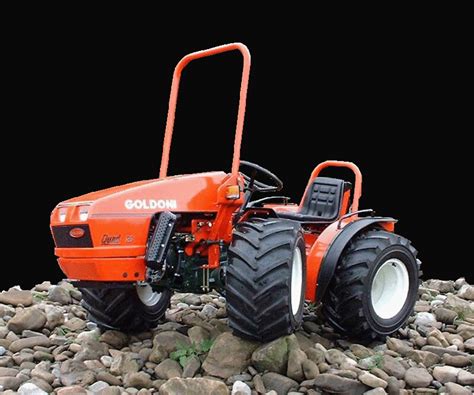 Thematic photo of Goldoni garden tractors in an outdoor setting