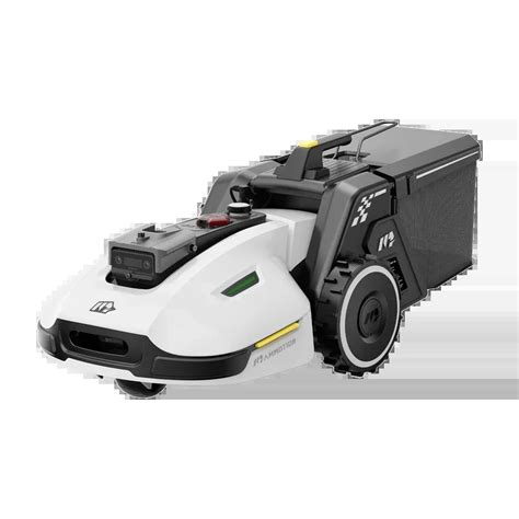 Robot koszący z koszem samoopróżniającym się