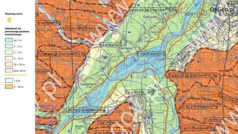 mapa pokazująca obszary z ubytkami wód gruntowych z powodu rolnictwa