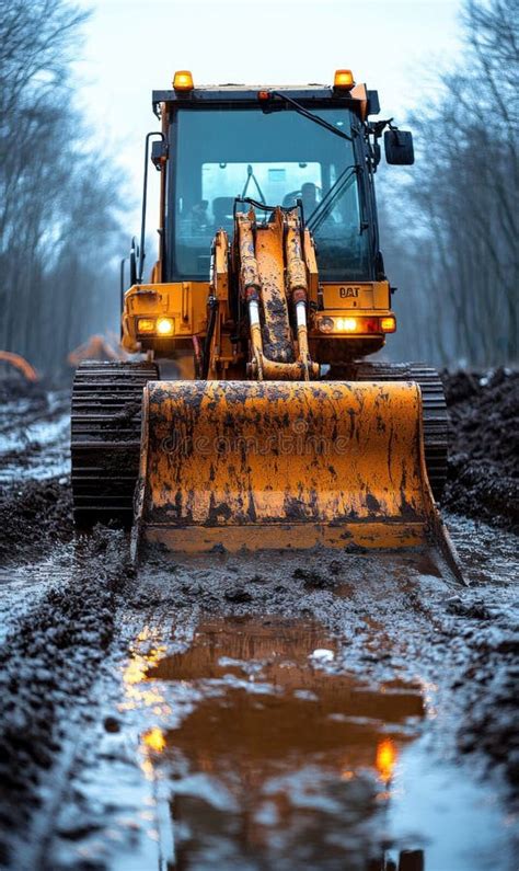Photo of JCB 4CX working in a muddy or wet terrain