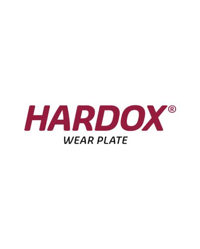 logo Hardox i krótka infografika o wytrzymałości stali