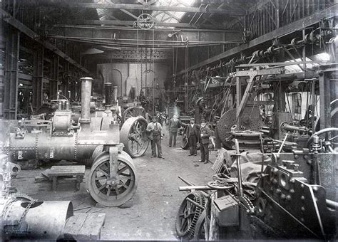 Historical photo of Lombardini factory or early engine model