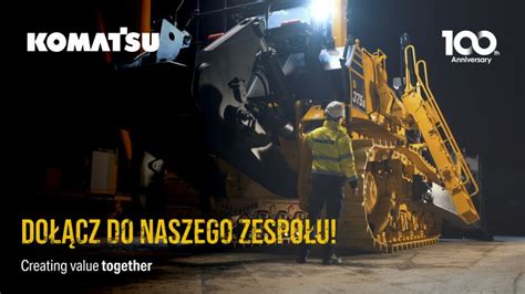 Komatsu maszyna budowlana w pracy