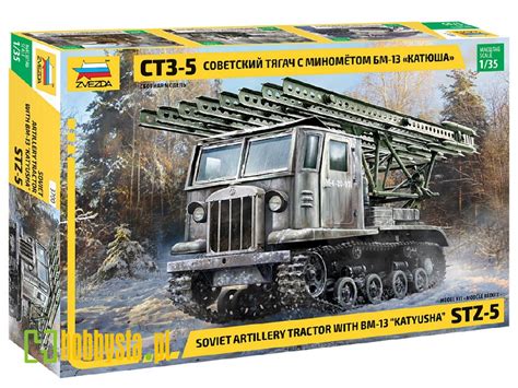 ciągnik artyleryjski STZ-5 z wyrzutnią BM-13 Katyusha
