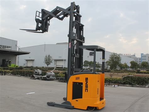 Thematic photo of various forklifts (e.g., counterbalance, reach truck) in a warehouse setting