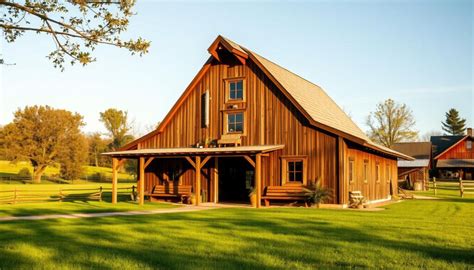 Thematic photo of a small farm with a barn