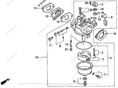 Diagram of a small engine carburetor and spark plug