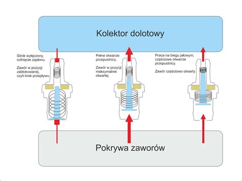 Infografika lub schemat działania zaworu stałociśnieniowego w opryskiwaczu