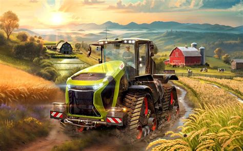 Zrzut ekranu z gry Farming Simulator 15 przedstawiający początkowe pola i farmę