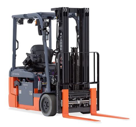 Infographic showing the maneuverability of a three-wheel forklift