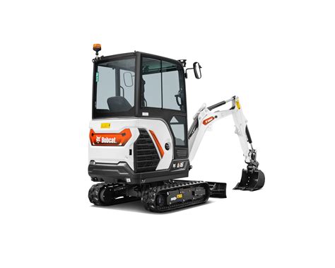 Thematic photo of Bobcat E16 compact excavator working in a tight space