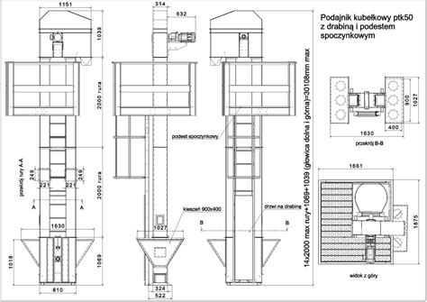 Zdjęcie przenośnika zbożowego zamontowanego na ładowaczu Cyklop