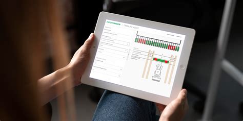 Interfejs użytkownika systemu TRAMLINE ASSIST na tablecie