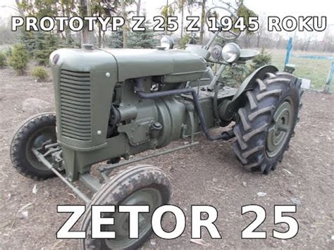 Prototyp ciągnika Zetor Z25 z 1945 roku
