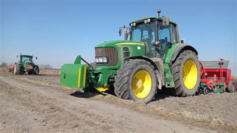 John Deere 6620 pracuje w polu