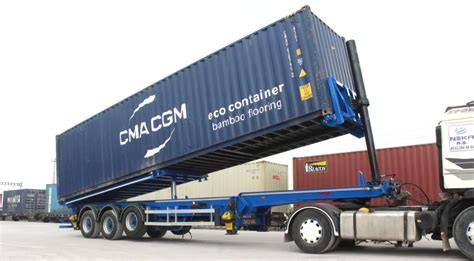 Infographic showing different industrial applications of tipping containers