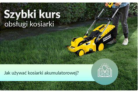 Infografika przedstawiająca przekrój kosiarki akumulatorowej z zaznaczeniem głównych komponentów