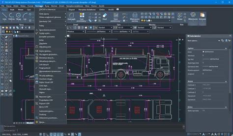 projekt techniczny ciągnika SAM w programie CAD