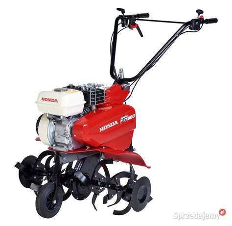 Glebogryzarka spalinowa Honda F 220 w ogrodzie