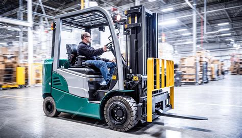Thematic photo of a forklift being serviced in a warehouse