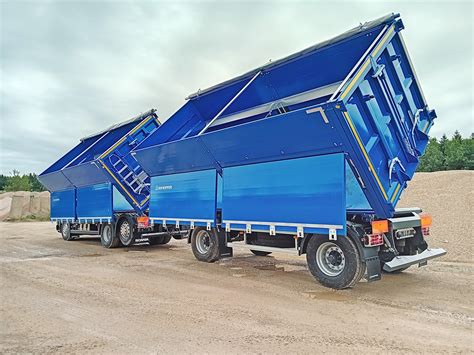 Wywrot materiału skalnego z zabudowy KH-kipper W1MV