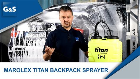 Thematic photo of a person using a Marolex Titan 20l backpack sprayer in a garden or field