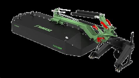 Thematic photo of SaMASZ KDTC 301 disc mower in action on a field