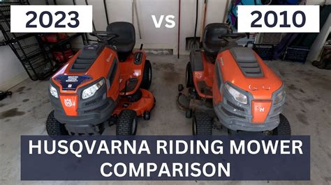 Comparison infographic of Husqvarna Rider models