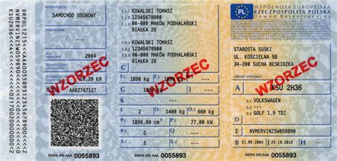 Dokumentacja pojazdu, dowód rejestracyjny ciągnika