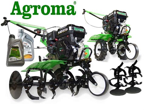 Technical drawing of Agroma T7080L3G tiller