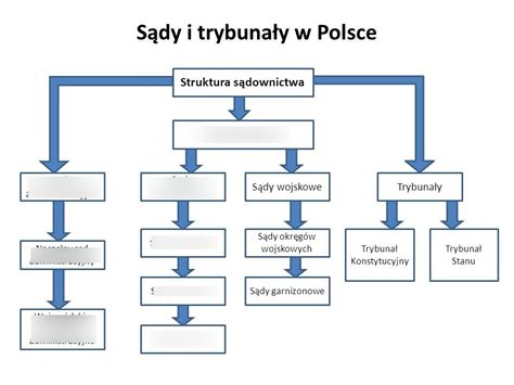Diagram struktury sądownictwa w Polsce